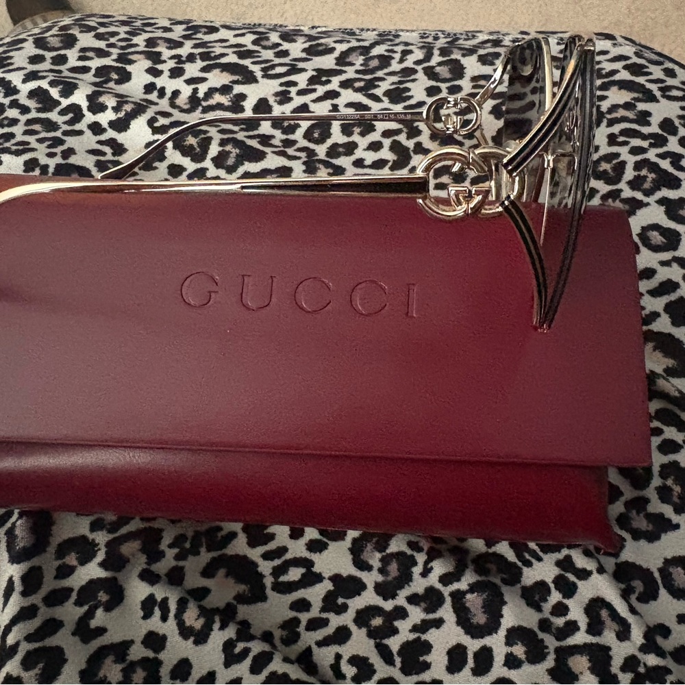 Gucci Sunglasses with Gold Accents